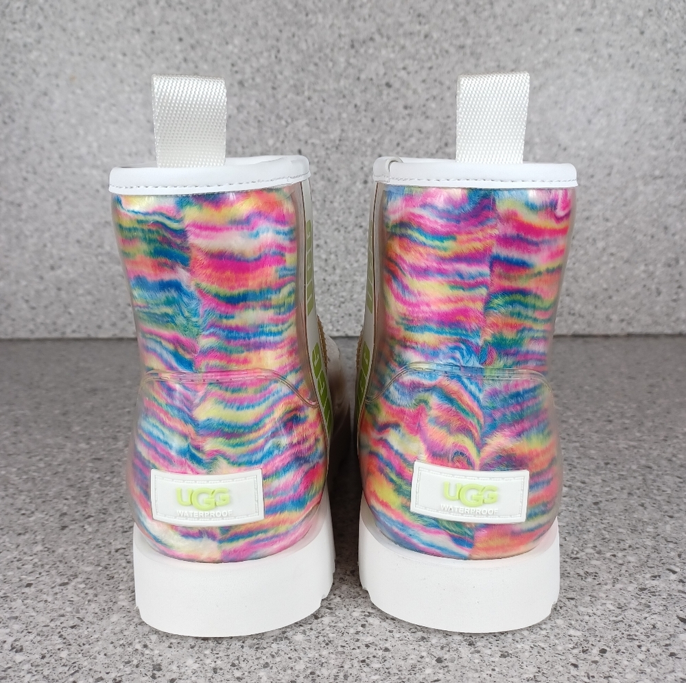 UGG Australia Women's Classic Colorful Clear Mini Pixelate Boots - Picture 5 of 9